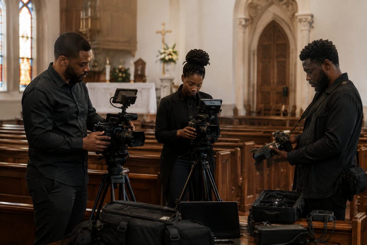 your team working discreetly at a service