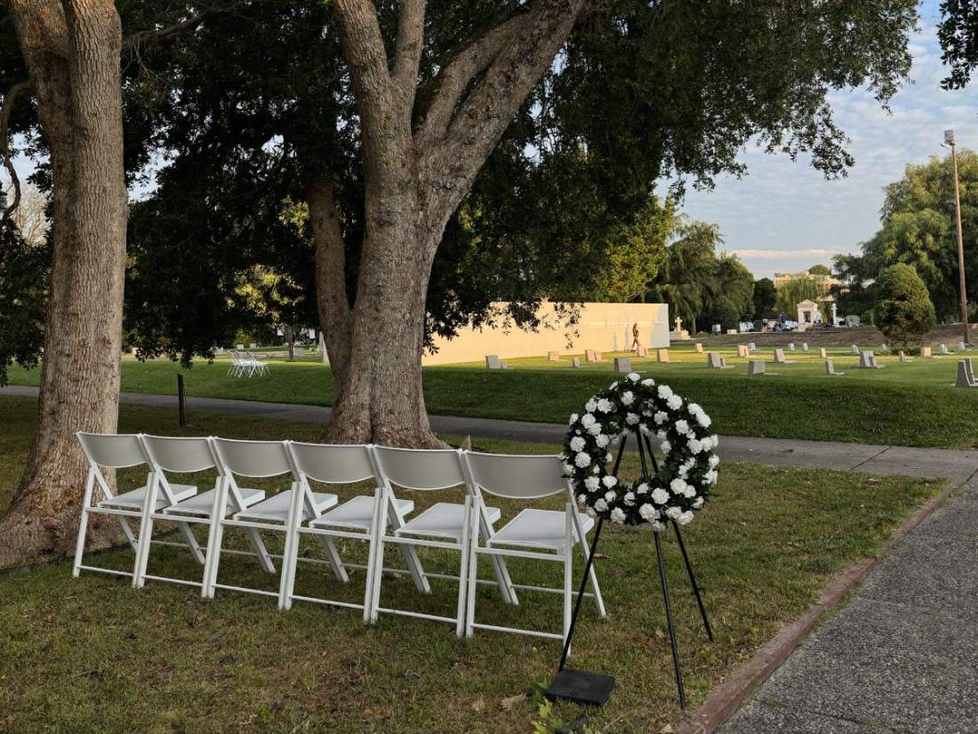 a Broward chapel or graveside setup
